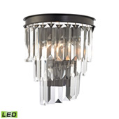 Crystal Palacial 1 Light Led Wall Sconce In Oil Rubbed Bronze - Elk Lighting 14215/1-LED