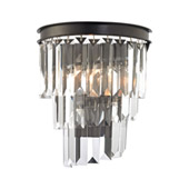Crystal Palacial 1 Light Wall Sconce In Oil Rubbed Bronze - Elk Lighting 14215/1