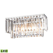 Crystal Palacial 2 Light Led Vanity In Polished Chrome - Elk Lighting 15211/2-LED