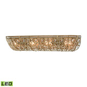 Crystal Elizabethan 4 Light Led Vanity In Dark Bronze - Elk Lighting 15961/4-LED