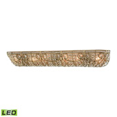 Crystal Elizabethan 6 Light Led Vanity In Dark Bronze - Elk Lighting 15962/6-LED