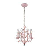 Crystal Circeo 3 Light Chandelier In Light Pink - Elk Lighting 18152/3