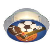 Kids Sports Semi-Flush Ceiling Fixture - Elk Lighting 21005/2