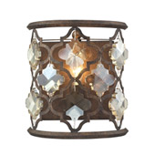 Crystal Armand 1 Light Sconce In Weathered Bronze - Elk Lighting 31095/1