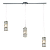 Crystal Cynthia 3 Light Pendant In Polished Chrome And Clear K9 Crystal - Elk Lighting 31486/3L