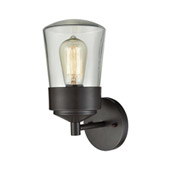 Mullen Gate 1-Light Outdoor Wall Lamp in Oil Rubbed Bronze - Small - Elk Lighting 45116/1