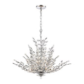 Crystique 9-Light Chandelier in Polished Chrome with Clear Crystal - Elk Lighting 45463/9