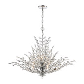 Crystique 12-Light Chandelier in Polished Chrome with Clear Crystal - Elk Lighting 45464/12
