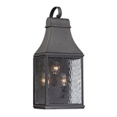 Forged Jefferson 3 Light Outdoor Sconce In Charcoal - Elk Lighting 47072/3