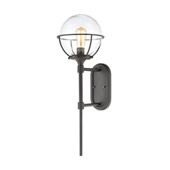 Girard 1-Light Sconce in Charcoal with Clear Glass - Elk Lighting 57291/1