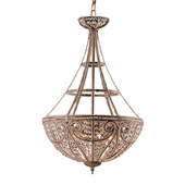 Crystal Elizabethan Inverted Hanging Lamp - Elk Lighting 5965/4