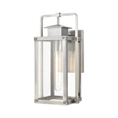 Crested Butte 1-Light Outdoor Sconce in Antique Brushed Aluminum with Clear Glass Enclosure - Elk Lighting 89171/1
