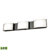 Pandora 3-Light Vanity Sconce in Oiled Bronze with Opal Glass - Integrated LED - Elk Lighting BVL913-10-45