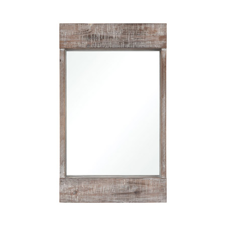ELK Home 3116-047 Dunluce Mirror in Natural Fir Wood with White Antique