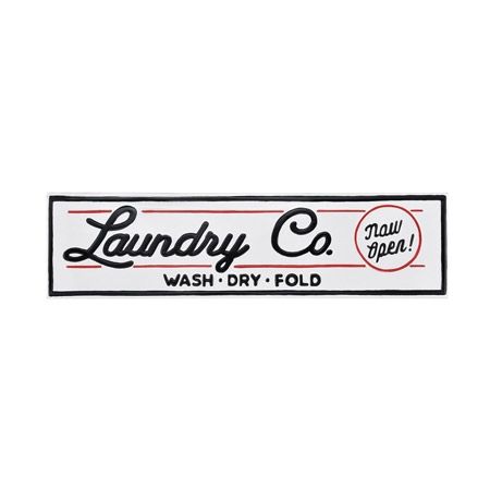 ELK Home 351-10769 Laundry III Wall Decor in White and Black