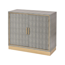 ELK Home 3169-100 Sands Point 2-Door Cabinet in Grey and Gold
