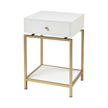 ELK Home 3169-143 Clancy Accent Table in White