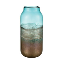 ELK Home 4154-090 On the Horizon Vase in Aqua Earth and Gold