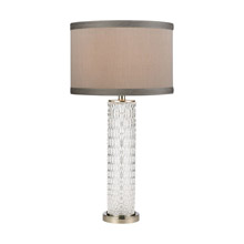 ELK Home D4061 Chaufer Table Lamp in Polished Nickel and Clear