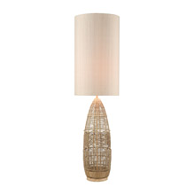 ELK Home D4554 Husk Floor Lamp in Natural Rope Finish with Mushroom Linen Shade