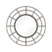 Riverrun Mirror in Whitewashed Wood and Oil Rubbed Bronze - ELK Home 351-10777