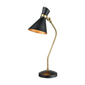 Virtuoso Table Lamp in Matte Black and Aged Brass - ELK Home D3806