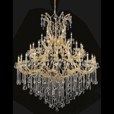 Elegant Lighting 2800G60G/EC Crystal Maria Theresa Large Chandelier - (Clear)