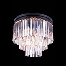 Elegant Lighting 1201F20MB/RC Crystal Sydney Flush Mount Ceiling Light Fixture - (Clear)