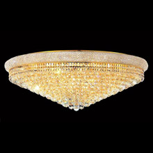 Elegant Lighting 1800F42G/EC Crystal Primo Large Flush Mount Ceiling Light Fixture - (Clear)