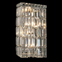 Elegant Lighting 2032W8C/EC Crystal Maxime Wall Sconce - (Clear)