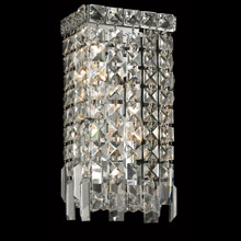 Elegant Lighting 2033W6C/EC Crystal Maxime Wall Sconce - (Clear)