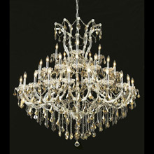 Elegant Lighting 2800G52C-GT/RC Crystal Maria Theresa Large Chandelier - Golden Teak (Smoky)