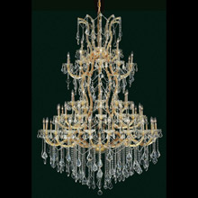 Elegant Lighting 2800G54G/EC Crystal Maria Theresa Large Chandelier - (Clear)