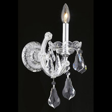 Elegant Lighting 2801W1C/RC Crystal Maria Theresa Wall Sconce - (Clear)