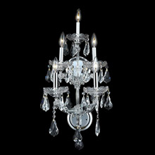 Elegant Lighting 2801W5C/RC Crystal Maria Theresa Wall Sconce - (Clear)