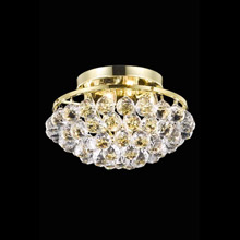 Elegant Lighting 9805F14G/RC Crystal Corona Flush Mount Ceiling Light Fixture - (Clear)