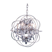 Crystal Geneva Chandelier - Elegant Lighting 1130D25PN-SS