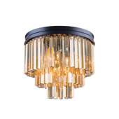 Crystal Sydney Flush Mount Ceiling Light Fixture - Elegant Lighting 1201F20MB-GT