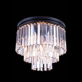 Crystal Sydney Flush Mount Ceiling Light Fixture - Elegant Lighting 1201F20MB