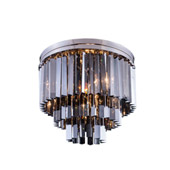 Crystal Sydney Flush Mount Ceiling Light Fixture - Elegant Lighting 1201F20PN-SS