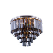 Crystal Sydney Flush Mount Ceiling Light Fixture - Elegant Lighting 1201F32PN-SS