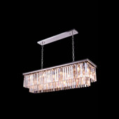 Crystal Sydney Rectangular Chandelier - Elegant Lighting 1202D50PN