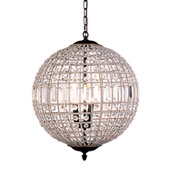 Crystal Olivia Pendant - Elegant Lighting 1205D18DB