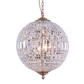 Crystal Olivia Pendant - Elegant Lighting 1205D18FG
