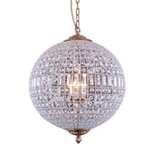 Crystal Olivia Pendant - Elegant Lighting 1205D24FG
