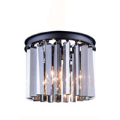 Crystal Sydney Flush Mount Ceiling Light Fixture - Elegant Lighting 1208F12MB-SS