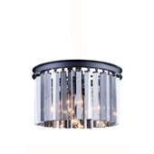 Crystal Sydney Flush Mount Ceiling Light Fixture - Elegant Lighting 1208F16MB-SS