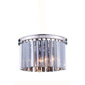 Crystal Sydney Flush Mount Ceiling Light Fixture - Elegant Lighting 1208F16PN-SS