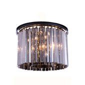 Crystal Sydney Flush Mount Ceiling Light Fixture - Elegant Lighting 1208F20MB-SS