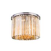 Crystal Sydney Flush Mount Ceiling Light Fixture - Elegant Lighting 1208F20PN-GT
